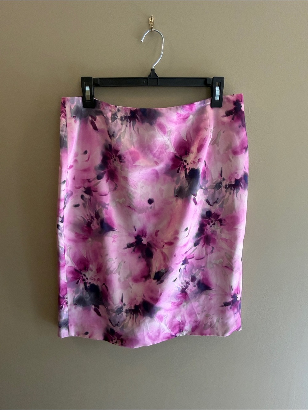 Jones New York Pink & Purple Floral Pencil Skirt